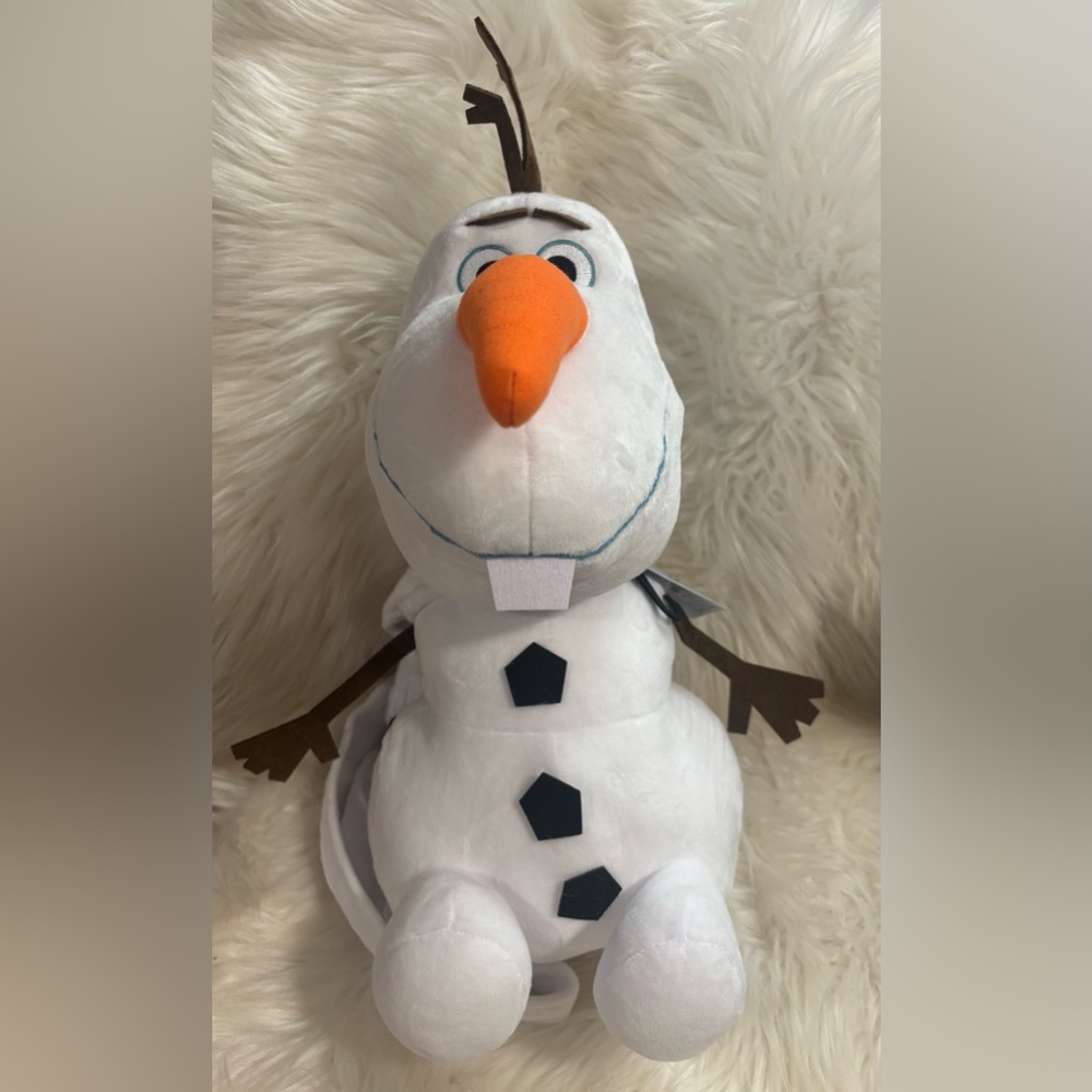 Disney Frozen Olaf Costume Bag - Plush Stuffed Figure with Zipper and Strap